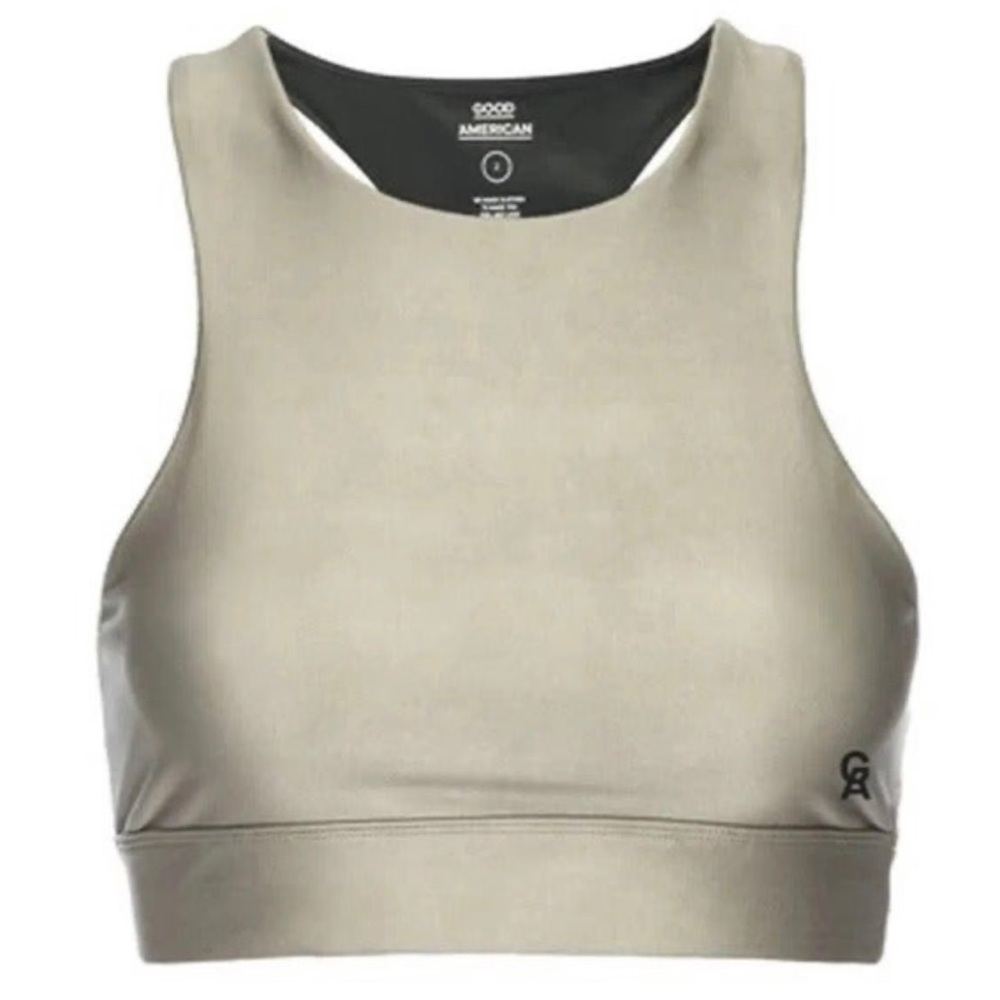 NWT Good American Bronze Sports Bra